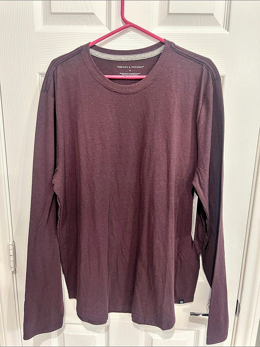 Threads 4 Thought Long Sleeve Tee Purple XL Like New